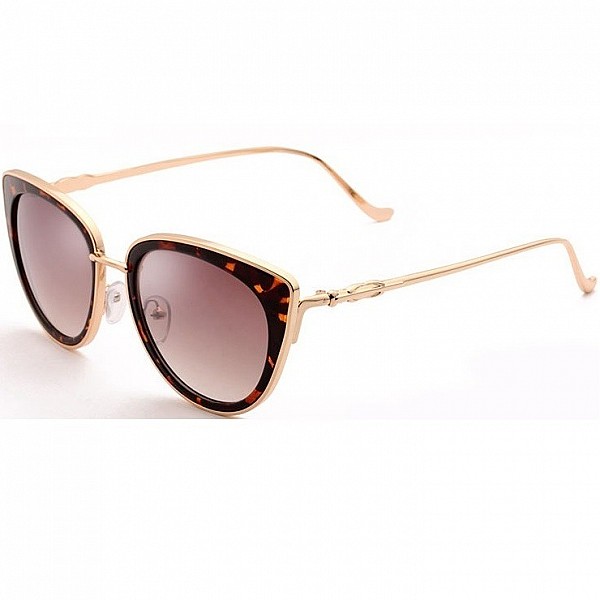 Női napszemüveg Elia Leo arany keret barna üveg