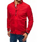 Modern átmeneti férfi kabát piros VTX3672