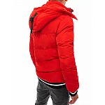 Stílusos piros férfi téli kabát VTX3751