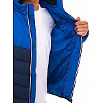 Férfi steppelt kabát kék VTX3806