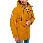 Érdekes sárga férfi téli kabát VTX3879