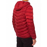 Piros férfi steppelt kabát VTX3887