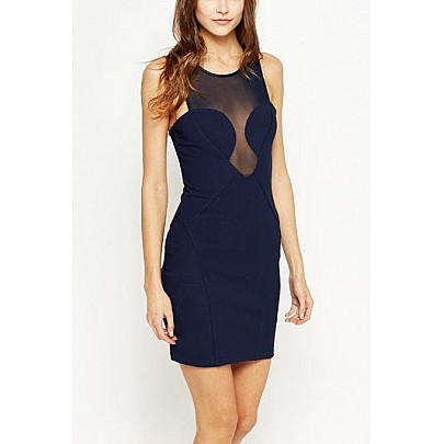 Női kék bodycon ruha Kallie