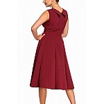 Női retro ruha Talyse - burgundy