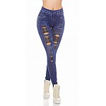 Divatos Jeans Style cicanadrág - világos kék