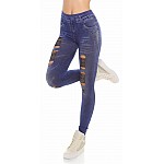 Divatos Jeans Style cicanadrág - világos kék
