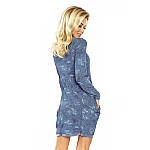Női ruha Sabine - kék Jeans Style v135-5 Női ruha Sabine - kék Jeans Style v135-5
