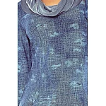 Női ruha Sabine - kék Jeans Style v135-5 Női ruha Sabine - kék Jeans Style v135-5