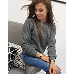 Női pulóver grafit színben vby0151 Női pulóver grafit színben vby0151