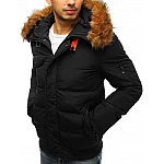 Érdekes férfi téli dzseki - fekete vtx2526 Érdekes férfi téli dzseki - fekete vtx2526