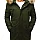 Attraktív khaki férfi téli parka kabát vtx2893