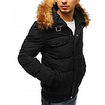 Érdekes férfi téli dzseki - fekete vtx2526 Érdekes férfi téli dzseki - fekete vtx2526