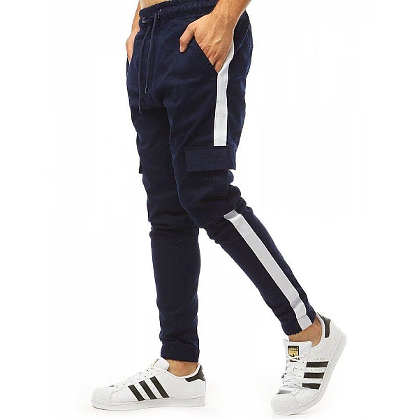 Sötétkék kényelmes férfi jogger melegítőnadrág vux1998 Sötétkék kényelmes férfi jogger melegítőnadrág vux1998