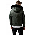 Stílusos zöld férfi bomber kabát TB1456GR Stílusos zöld férfi bomber kabát TB1456GR