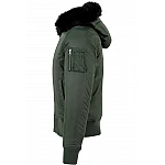 Stílusos zöld férfi bomber kabát TB1456GR Stílusos zöld férfi bomber kabát TB1456GR