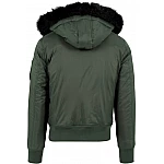 Stílusos zöld férfi bomber kabát TB1456GR Stílusos zöld férfi bomber kabát TB1456GR