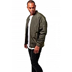 Zöld férfi oversize bomber kabát TB1619GR Zöld férfi oversize bomber kabát TB1619GR