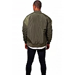 Zöld férfi oversize bomber kabát TB1619GR Zöld férfi oversize bomber kabát TB1619GR