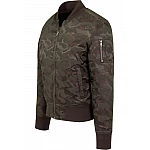 Zöld férfi terepmintás bomber kabát TB1621GR Zöld férfi terepmintás bomber kabát TB1621GR