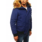 Szép sötétkék férfi téli kabát VTX3943 Szép sötétkék férfi téli kabát VTX3943