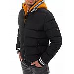 Férfi steppelt téli kabát fekete VTX3747 Férfi steppelt téli kabát fekete VTX3747