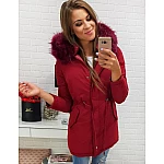 Modern női téli parka bordó vty0309 Modern női téli parka bordó vty0309
