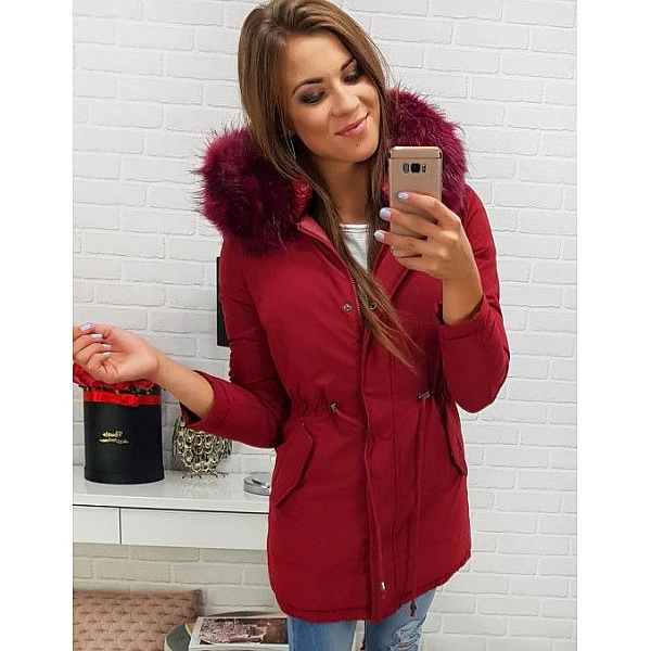 Modern női téli parka bordó vty0309 Modern női téli parka bordó vty0309