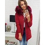 Modern női téli parka bordó vty0309 Modern női téli parka bordó vty0309