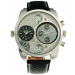 Oulm Dual Silver Black férfi karóra Oulm Dual Silver Black férfi karóra
