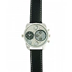 Oulm Dual Silver Black férfi karóra Oulm Dual Silver Black férfi karóra