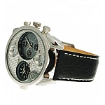 Oulm Dual Silver Black férfi karóra Oulm Dual Silver Black férfi karóra