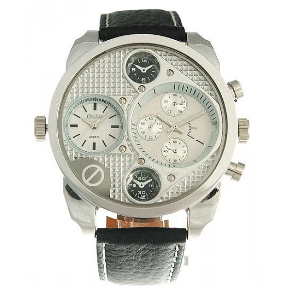 Oulm Dual Silver férfi karóra - White Oulm Dual Silver férfi karóra - White
