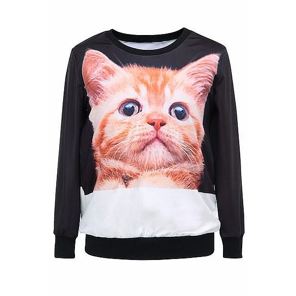 Női fekete pulóver Cat Női fekete pulóver Cat