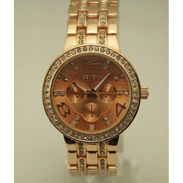 Diamond női karóra kövekkel kirakott szíjjal - arany Rose Gold Diamond női karóra kövekkel kirakott szíjjal - arany Rose Gold