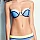 Női fürdőruha Brinley - kék