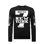 Férfi pulóver NY - fekete Férfi pulóver NY - fekete