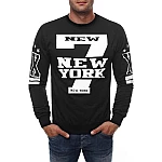 Férfi pulóver NY - fekete Férfi pulóver NY - fekete