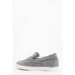 Női sportcipő Slip On Mettalic - ezüst Női sportcipő Slip On Mettalic - ezüst