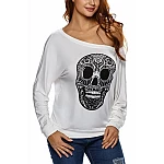 Női felső Skull - fehér Női felső Skull - fehér