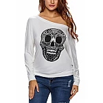 Női felső Skull - fehér Női felső Skull - fehér