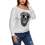 Női felső Skull - fehér Női felső Skull - fehér