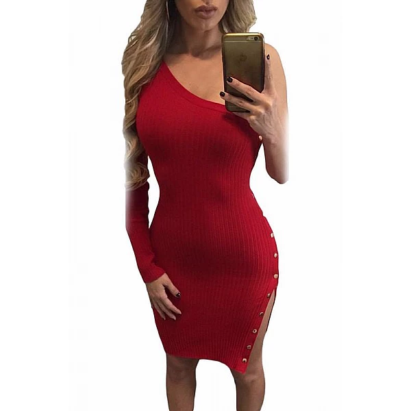 Bodycon ruha Stasia - piros Bodycon ruha Stasia - piros