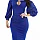 Midi bodycon ruha Eliana - kék