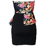 Női ruha Sofie fekete Flower Női ruha Sofie fekete Flower