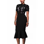 Fekete bodycon ruha csipkével Nairne Fekete bodycon ruha csipkével Nairne