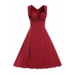 Női retro ruha Talyse - burgundy Női retro ruha Talyse - burgundy