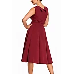 Női retro ruha Talyse - burgundy Női retro ruha Talyse - burgundy