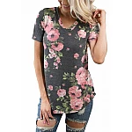 Női póló Floral - szürke Női póló Floral - szürke