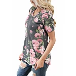 Női póló Floral - szürke Női póló Floral - szürke