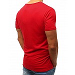 Piros egyedi férfi póló nyomtatással vrx3515